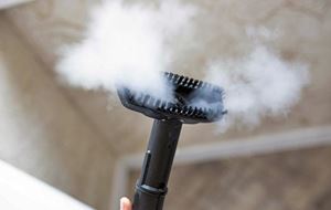 Limpiar el acero inoxidable de los electrodomésticos con vapor